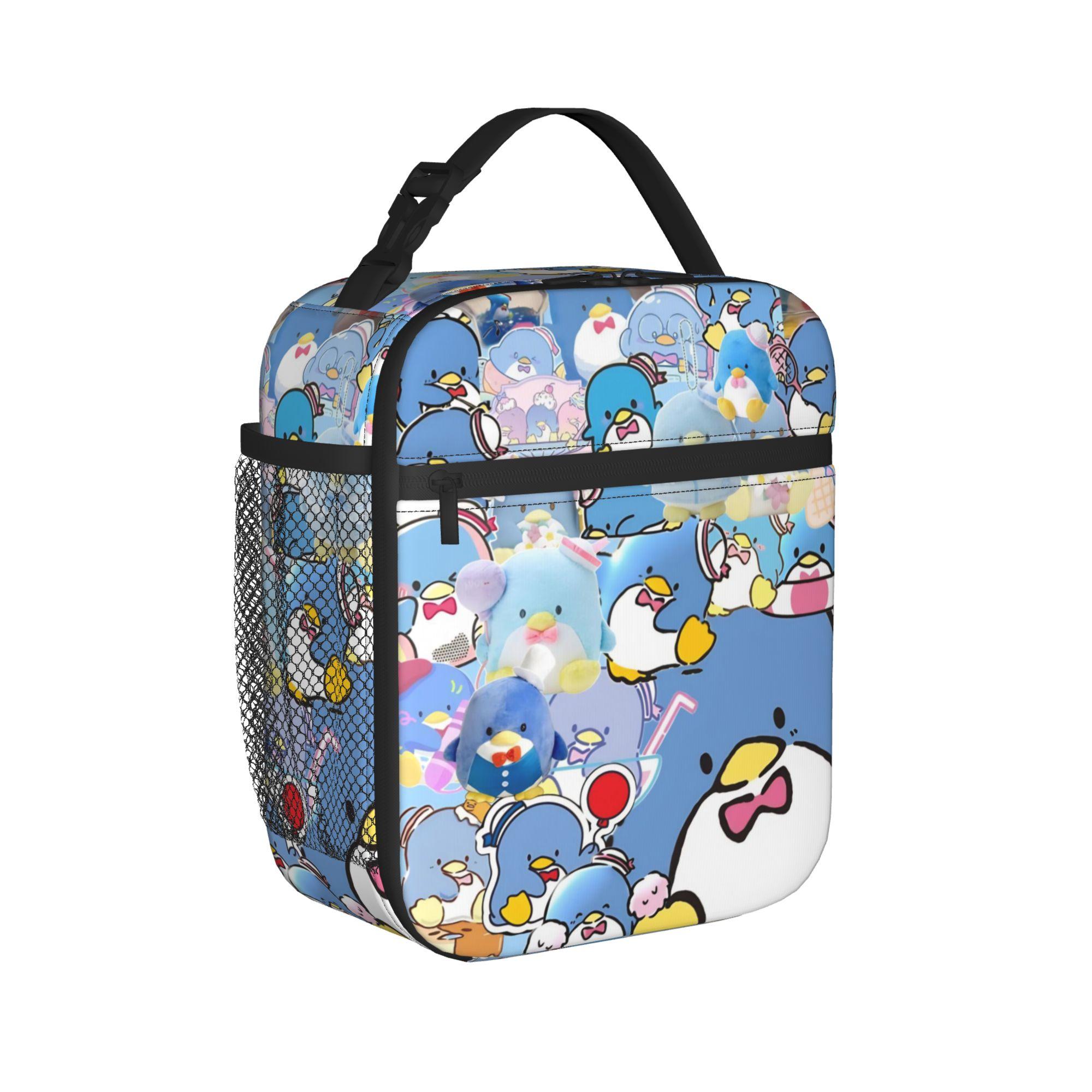 Tuxedosam Blue Penguin Insulated Lunch Bags Leakproof Lunch Container Thermal Bag Tote Lunch Box College Picnic Food Storage Bag One Size