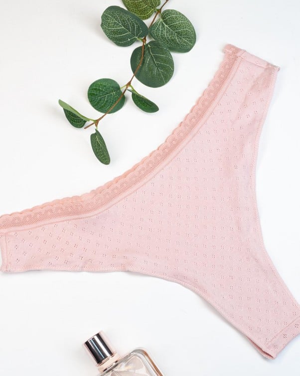 ISSA Plus perforerad bomullsbikini