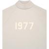 Fear of God Essentials 1977 Series 3/4 Sleeve Mockneck Digital Print Sweatshirt Women Tops Wheat FOG-SS22-67