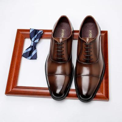 High Quality Handmade Oxford Dress Shoes Men Genuine Cow Leather Footwear Wedding Formal Italian Shoes Chaussure Homme