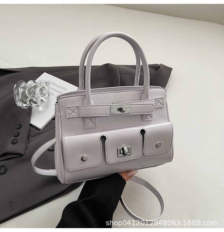 

This year s popular trend textured underarm bag women s large-capacity tote bag 2025 new niche fashion commuter bag women фиолетовый