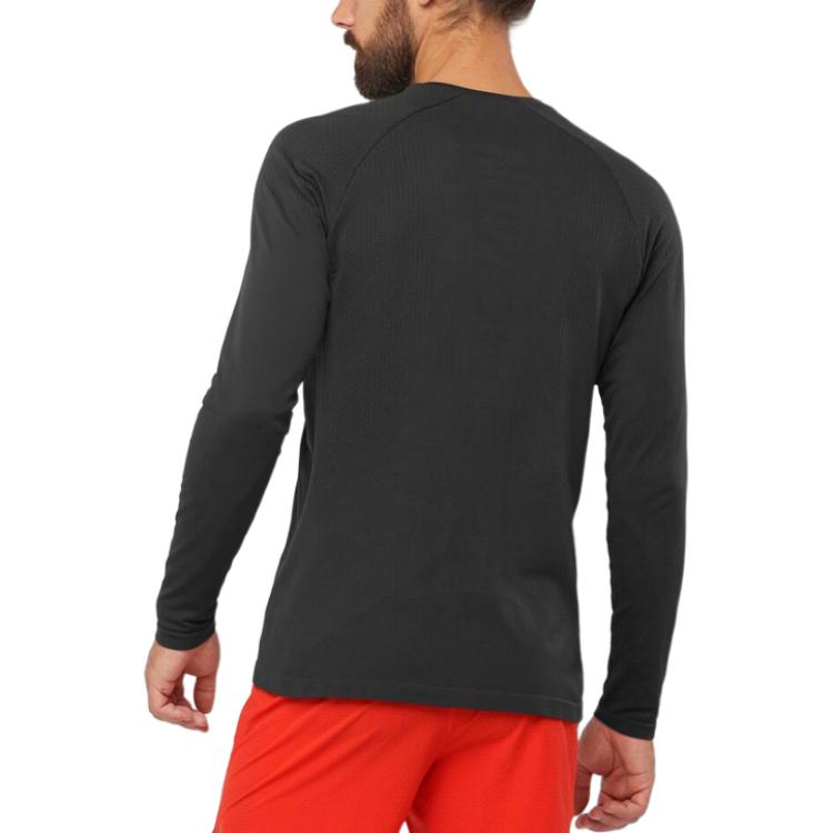 SALOMON Sense Aero FW25 Seamless Round Neck Breathable Fashion Sports Running Long Sleeve T-Shirt Men Tops C18781