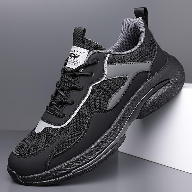 Men's Shoes Summer 2025 Summer Mesh Breathable Sports Shoes Lightweight Youth Platform Trendy Casual Shoes
