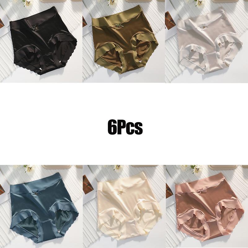 

FallSweet 6 шт./компл. Женские трусики бесшовное нижнее белье удобные шелковые трусики сексуальные женские трусы M-XXL XXL