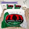 Cork City Fc Pattern Bedding Uilt Set Uilt Cover Pillowcase Home Decoration Birthday Gift (1 * Duvet Cover + 2 * Pillowcase Without Core)