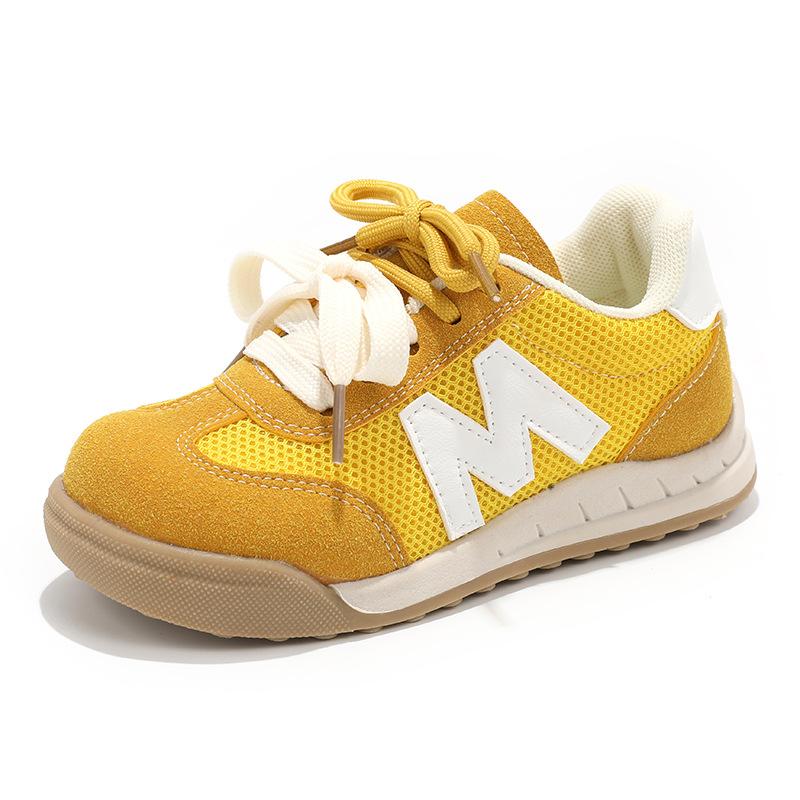Girls' Double Mesh Shoes 2025 Autumn New Casual Classmates Children's Fashion Sports Shoes Boys' Moral Training Shoes