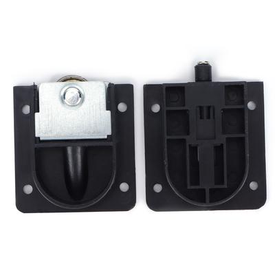 Rotella Silenziosa per Porta Scorrevole Puleggia in Plastica Nera con Cuscinetto Accessorio Ferramenta per Mobili