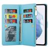 Applicable to Samsung S26 mobile phone leather case A57 star laser engraving multi-card zipper wallet protective case A55 glitter case
