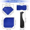 17 PCS Caulk Remover Tools 3 In 1 Metal Scraper with 6 Silicone Pads Grout Angle Scrapers Caulking