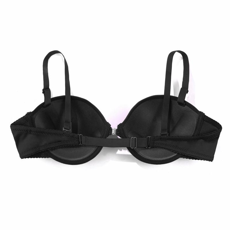 Fivelas frontais de sutiã meia xícara feminina, copos moldados, design sem costas e ombros para festa, copo BC de casamento para meninas