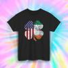 USA Irish Flag T-Shirt | American Irish Pride | Heritage Shamrock Tee S-4xl