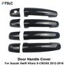 Chrome Carbon Fiber Car Door Handle Bowl Cover Trim For Suzuki Swift Vitara S-CROSS 2012-2018 ABS Interior Exterior