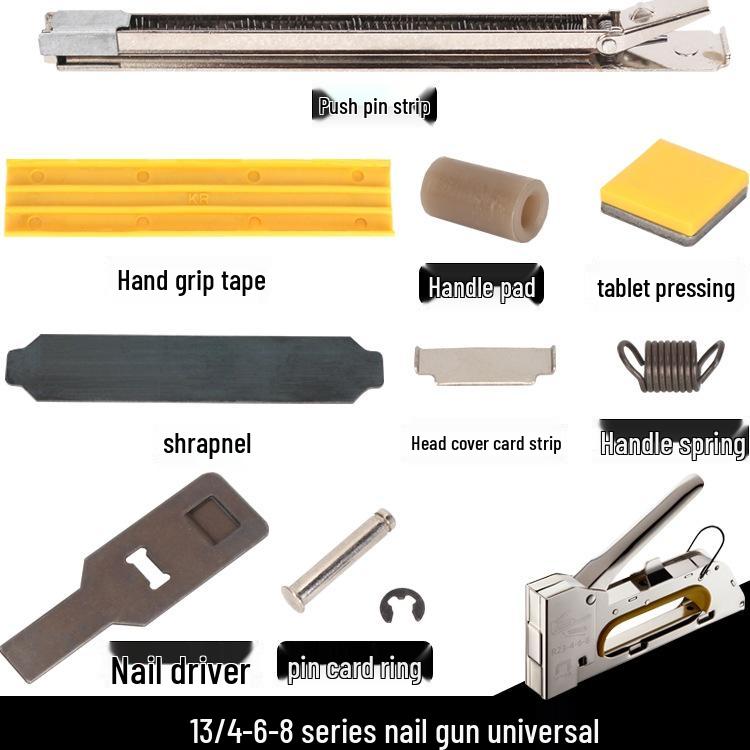 Martin 1008F Manual Brad Nailer with U-Nails for Canvas Stretching & Door Nails