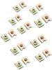 New 20Pc Metal Spring U-Type Plate Nut Speed Clips Copper Tone For Car Panel Defense