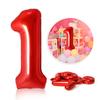 40inch Red Foil Balloons 0-9 Number Balloon Happy Birthday Wedding Party Decoration Shower Large Figures Globos