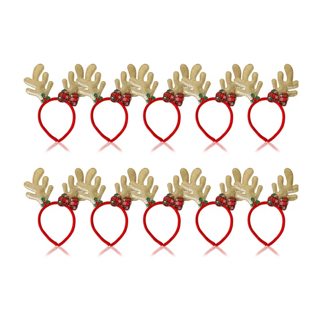 2026 Christmas Headband New Design Digital Star Antler Headband for Children Xmas Party Decoration Headwear