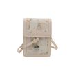 Trendy Small Square Bag For Women Stylish Pu Shoulder Crossbody Handbag In Silver White Pink