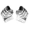 1Pair Black/Chrome For Harley Touring Road Glide Ultra FLTRU Motorcycle Steel Front Brake Caliper Covers