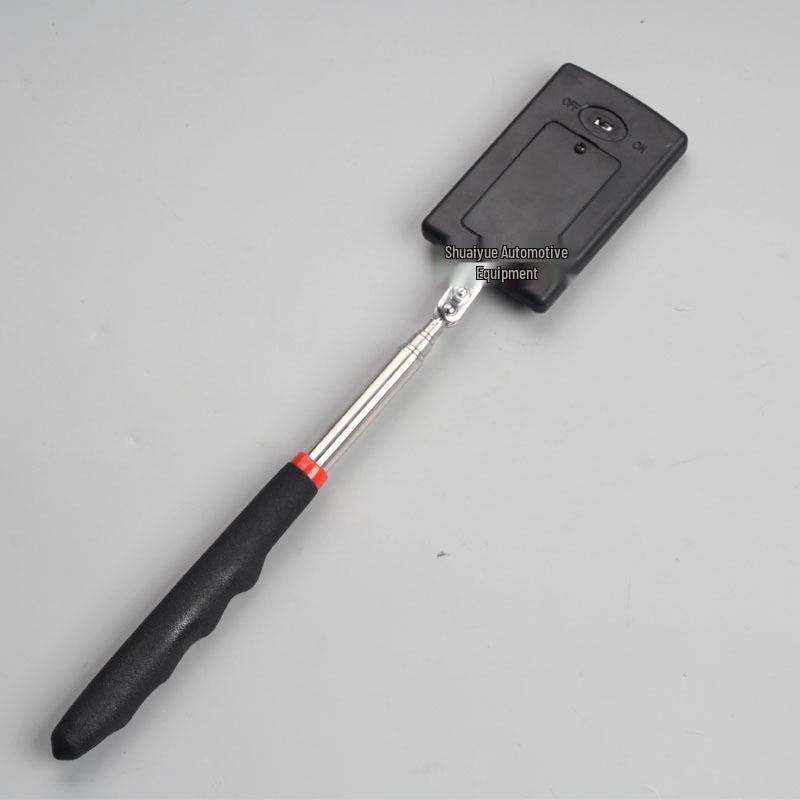 Retractable LED Inspection Mirror with Square Mirror for Undercarriage and Rearview Checks