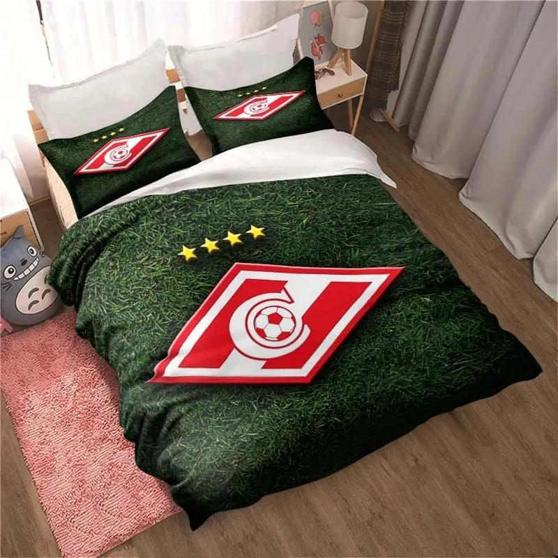 Spartak Moscow Bedding Set Boys Girls Twin Queen Size Duvet Cover Pillowcase Bed Kids Adult Fashion Home Textileextile