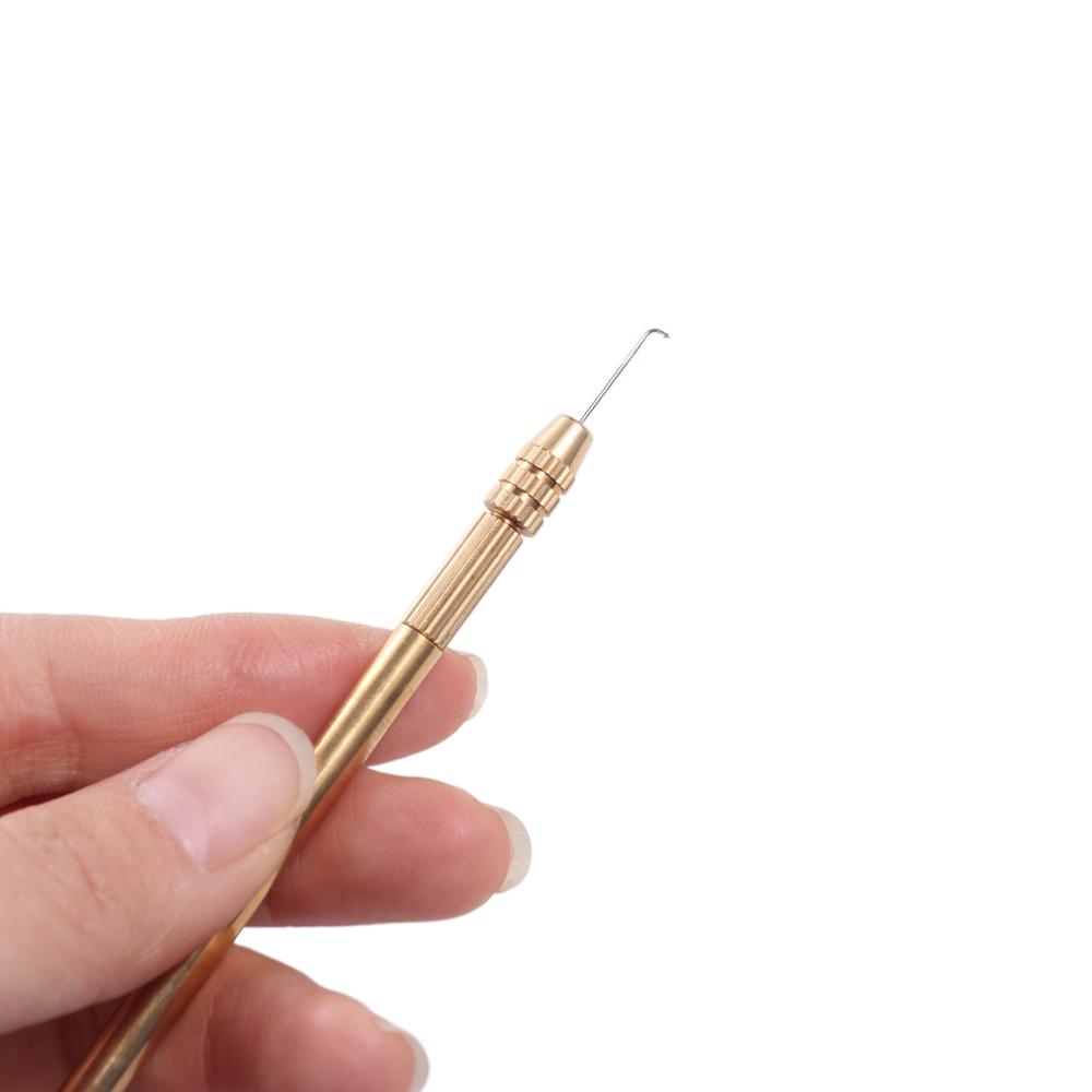 5pcs/set Copper Handle Lace Wig Needles Durable Wig Making Kit Ventilating Needles DIY