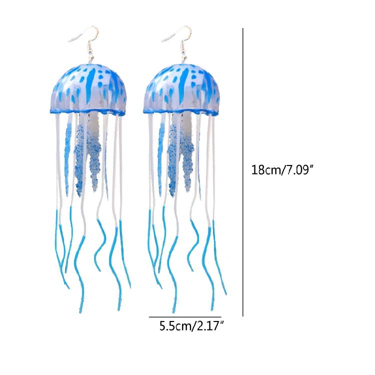 DIY Air Jellyfish Silicone Earrings DIY Handmade Exaggerated Dangle Earrings