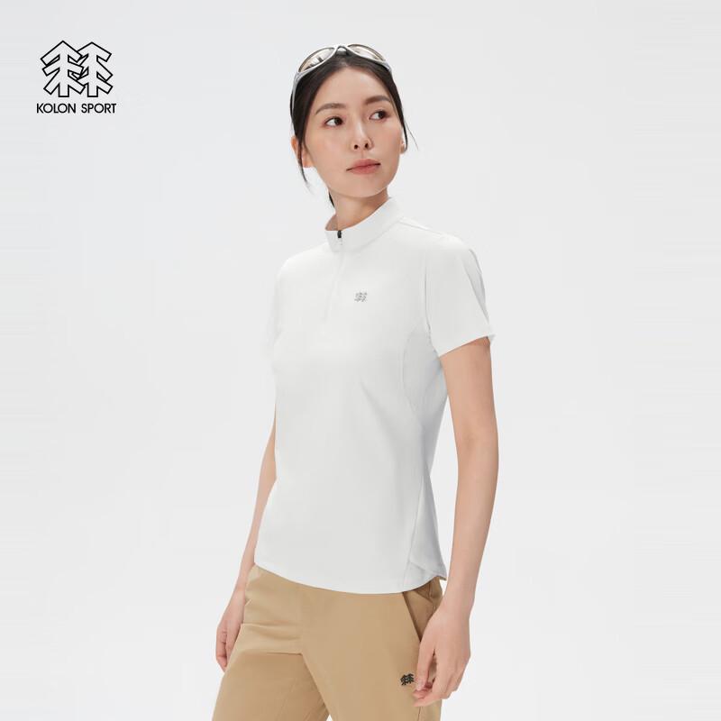Женская футболка KOLON SPORT NATURETOP с полумолнией, короткий рукав L