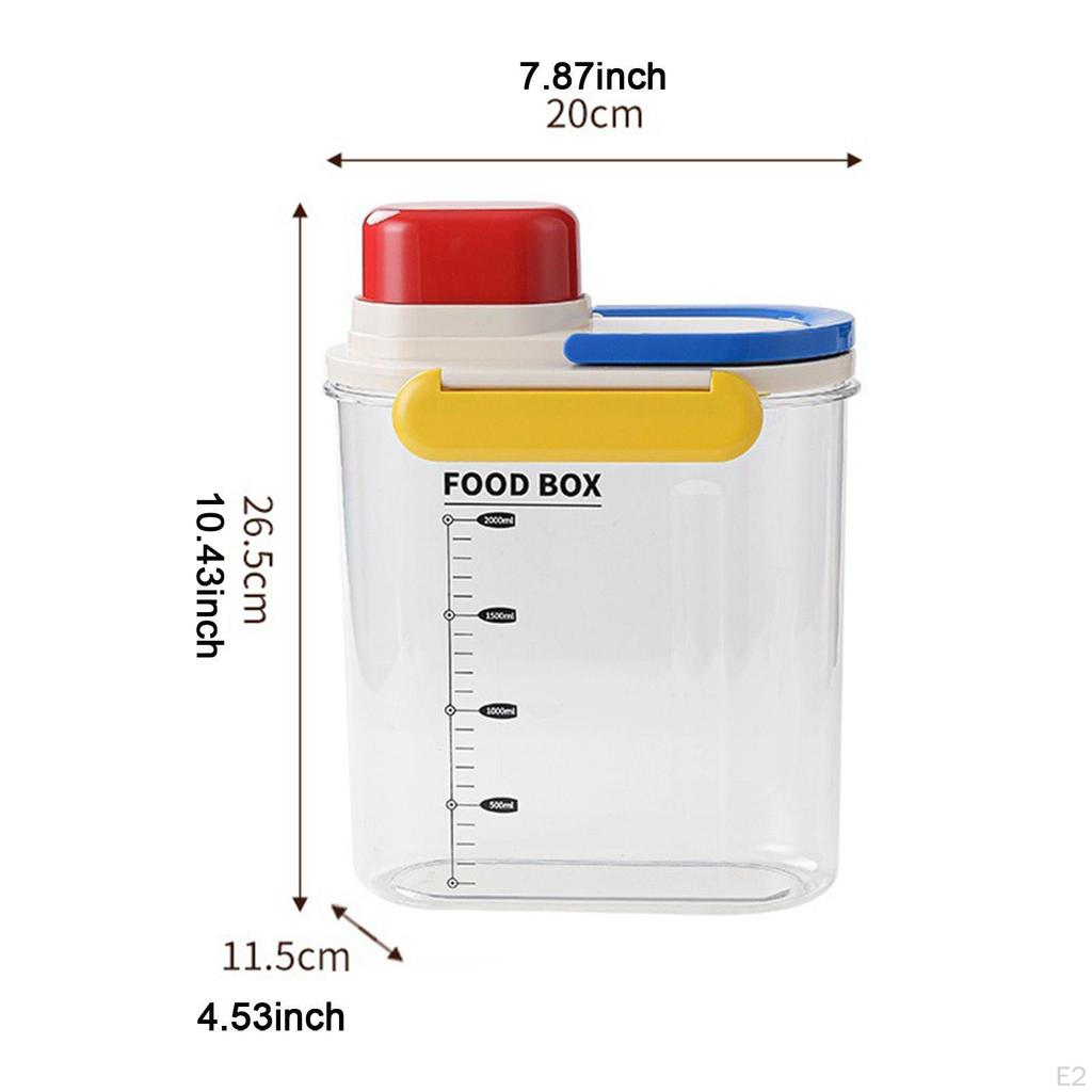 Kitchen Storage Bin Pet Food Bucket for Household Organization Pantry Grain Dry