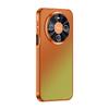 Applicable to Huawei mate80promax mobile phone case P90 new electroplated laser gradual change heat dissipation silicon leather protective case