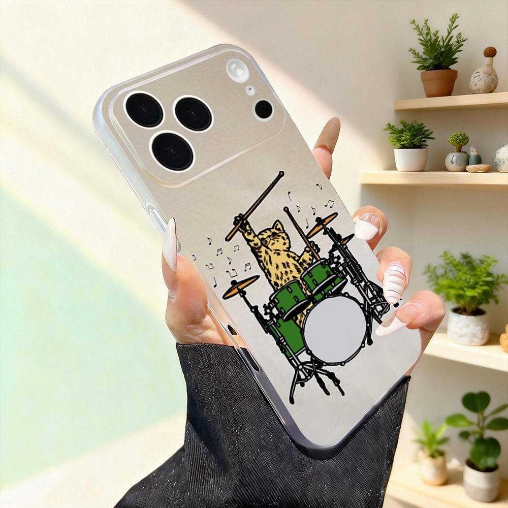 Drummer Drum Set Cute For iPhone 17,16,15,14,13,12,11,Pro,Max,Plus,Mini,SE4,E Magnetic For Magsafe Wireless Phone Case iPhone17pro