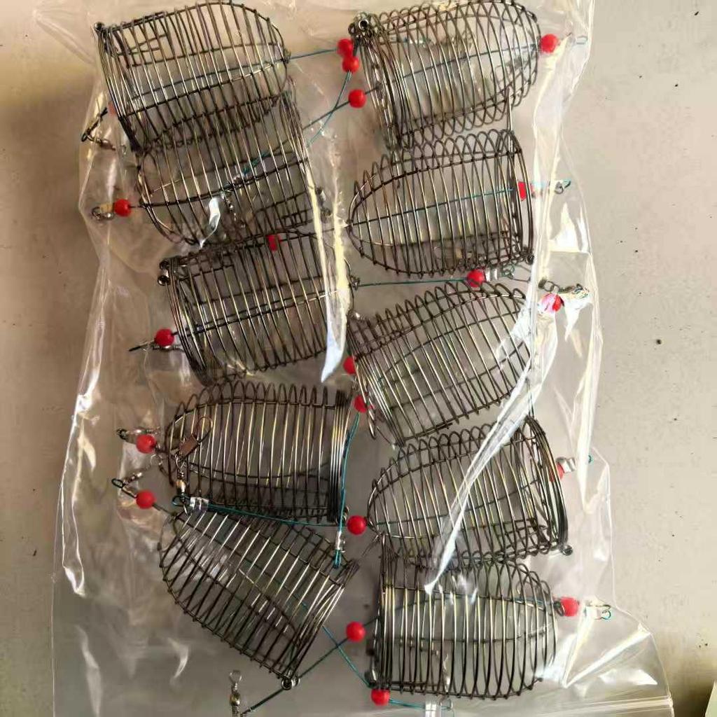 Rostfreier Köderwerfer und Futterkorb aus Edelstahl für das Angeln