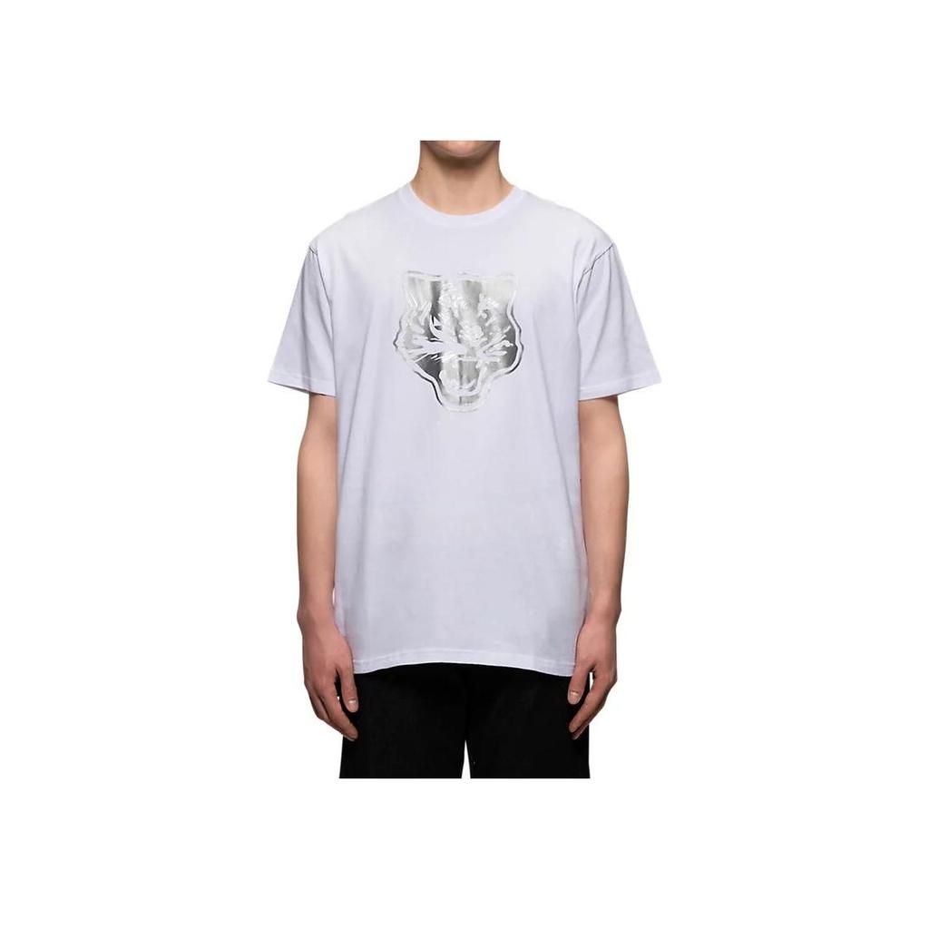 ONITSUKA TIGER Animal Pattern Print Short Sleeve T-Shirt Unisex Tops White 2183A460-102