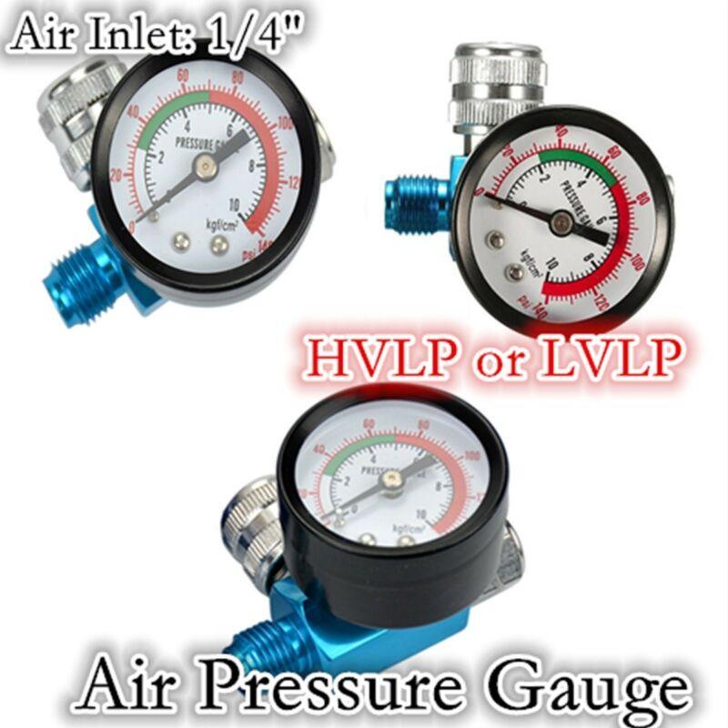 Car Digital Spray Paint Gun Regulator Air Pressure Gauge 1/4inch HVLP Compressor