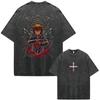 2026 Hot Sale Anime Hunter X Hunter Killua Zoldyck Meruem Manga Vintage Washed T-shirt Men Women Fashion Casual Cotton Short Sleeve T-shirts Top