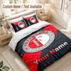 Custom Name Bedding Set 3 PiecesFeyenoord Print Duvet Cover + 2 Pillowcases Soft Bed Decor