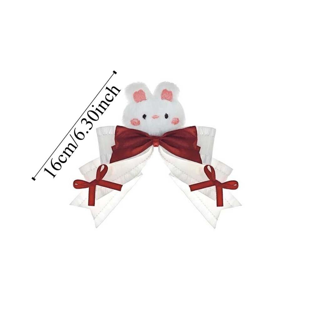 1 Paar Y2K Lolita Haarspangen Gothic Stil Cartoon Tier Satin Schleife Haarspangen Dopamin Farbe Kopfschmuck Lolita Mädchen Spangen