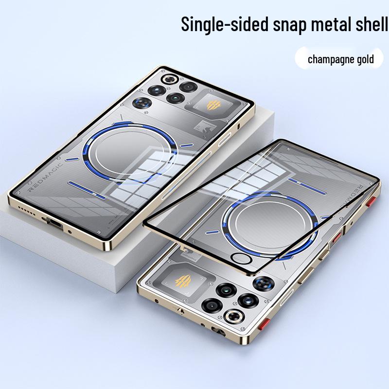 Red Magic 11 Pro+ Snap-on Metal Case with Gaming Shoulder Button Protection