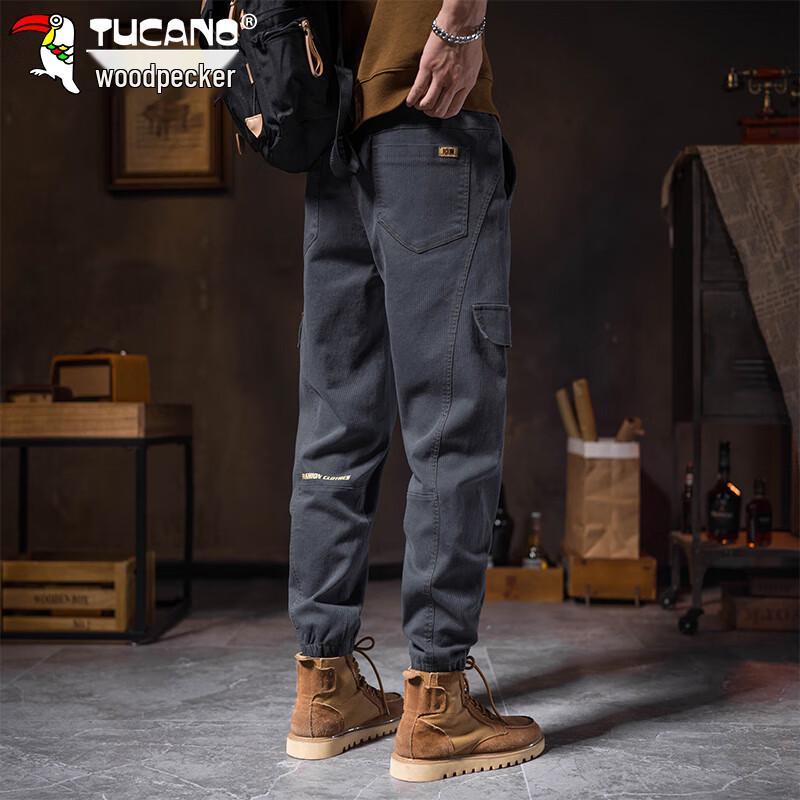 TUCANO Men's Loose Fit Tapered Cargo Pants