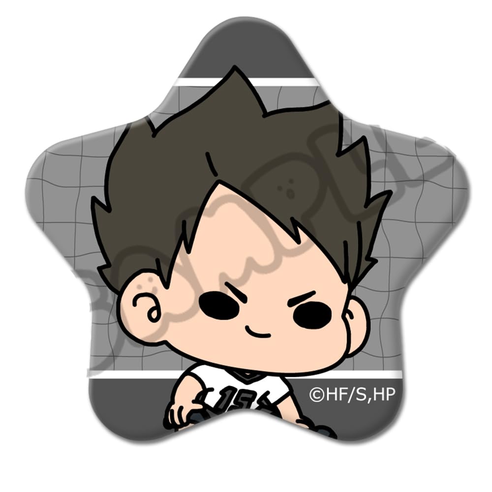 4th Can Badge M NG "Haikyu!!" [Michi Akagi] Everyone's Mochocho! Star-Shaped