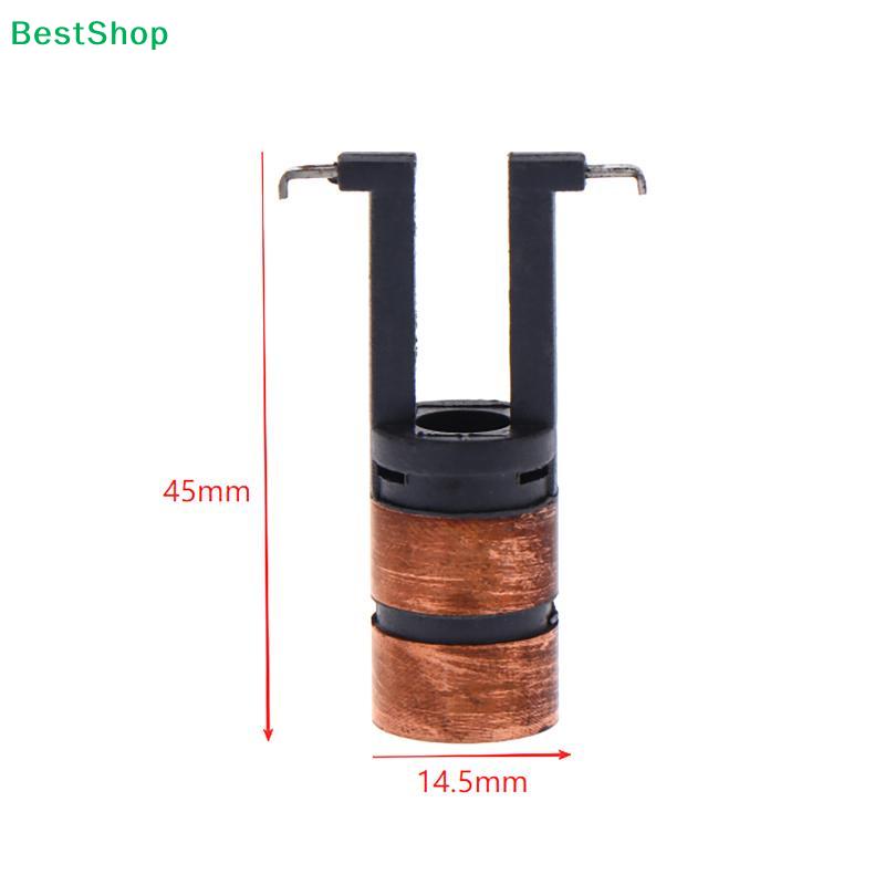 Copper Slip Ring Motor Commutator,2-Segment Electric Motor Collector Ring with Plastic Holder for Power Tools