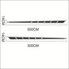 2x Car Body Sticker Streamline Style Side Strip Wrap Vinyl Film Decal Matt Black