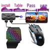JiaYing PUBG One-Handed Keyboard & Mouse Auto-Press Gun Peripheral Set