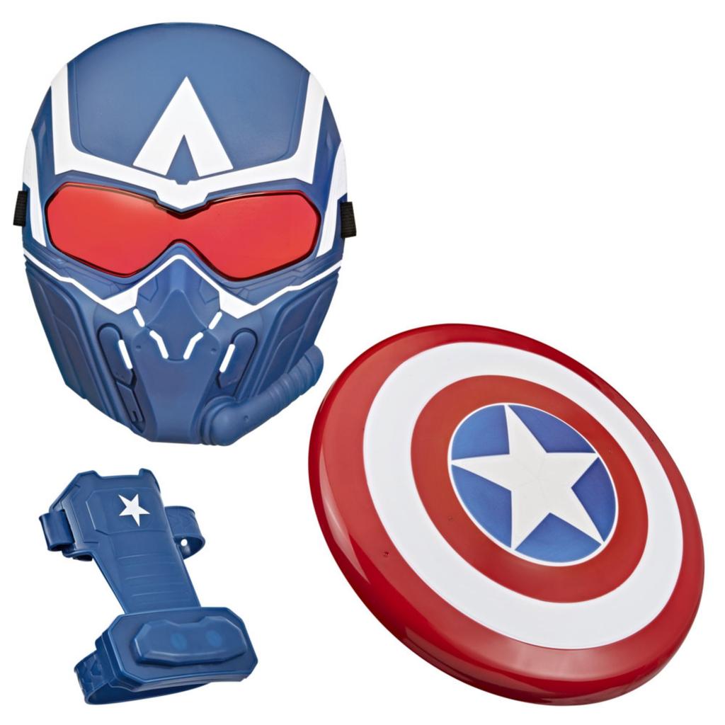 Hasbro Marvel Captain America: Brave New World Roleplay Set with Mask, Shield, and Gauntlet, Superhero Toy for Kids, Ages 5 and Up, F9305, Authentic