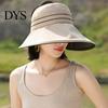 Stylish Commuting Sun Hat Women with Ponytail Hole, Wide Brim Floppy Foldable for Hat, UV Protection Summer Beach Vacation Hiking