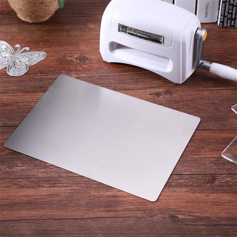 1pc 15.3*21.6cm Stainless Steel Metal Adapter Plate Cutting Machine Metal Shim Used for DIY Scrapbooking Die Cutting Mahicne