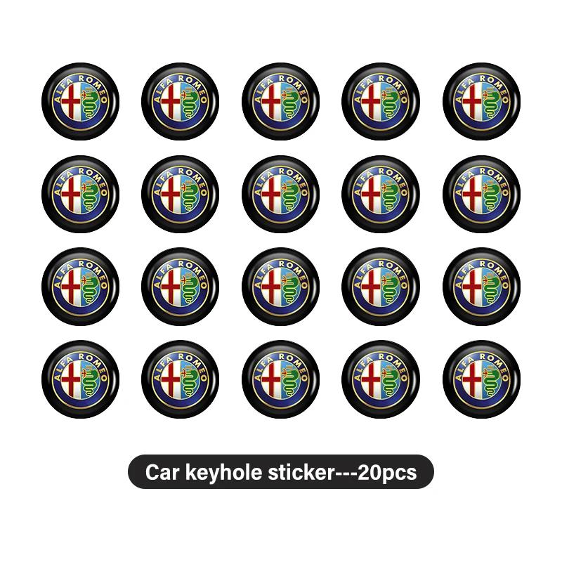 Bildekaler För Alfa Romeo Bilstyling Lås Nyckelhålskal Nyckelskydd Dekaler Dekorationstillbehör För Alfa Romeo Giulie