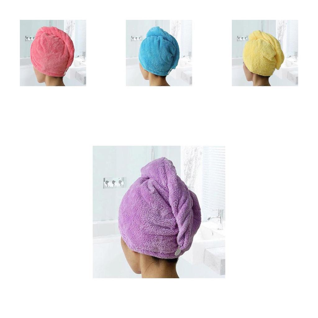 Luxurious Turban Twist Dry Shower Microfiber Hair Wrap Towel For Spa Comfort
