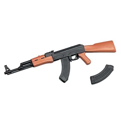 HiPlay ZYTOYS 1/12 Scale PVC Gun Set with MP5, M4, AK47, P90, and M1887 Models for Action Figure Display (ZY6001A)