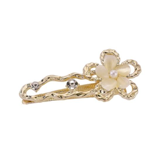 

Hairpin Multiple Styles Flowers Bows Butterflies Imitation Opal Decor Hair Clip Bangs Hair Pin Hair Accessories F