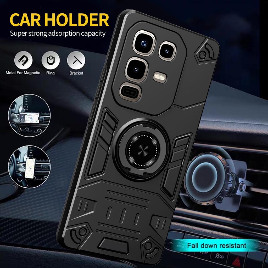 Case For Infinix Note 50x 50Pro 50s 50 4G Armor Shockproof Ring Stand Holder Shell Coque Fundas